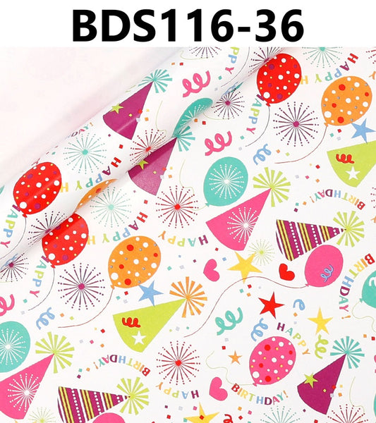 Birthday Gift Paper 43cm X 3m