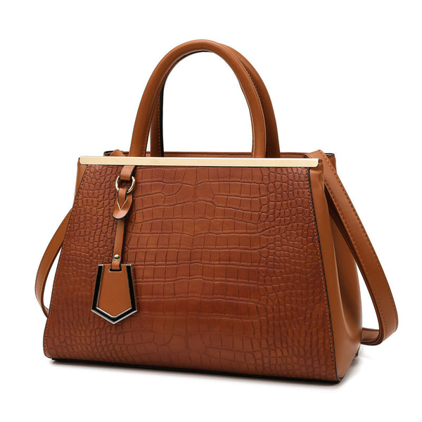 Stone Pattern Shoulder Messenger Bag