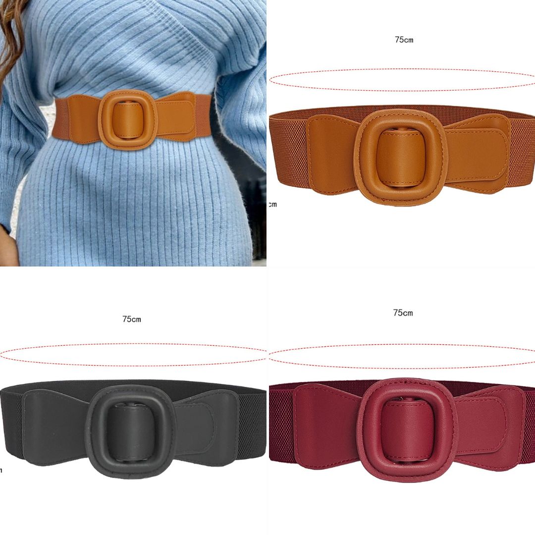 Elastic Belt With Buckle
