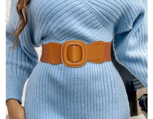 Elastic Belt With Buckle