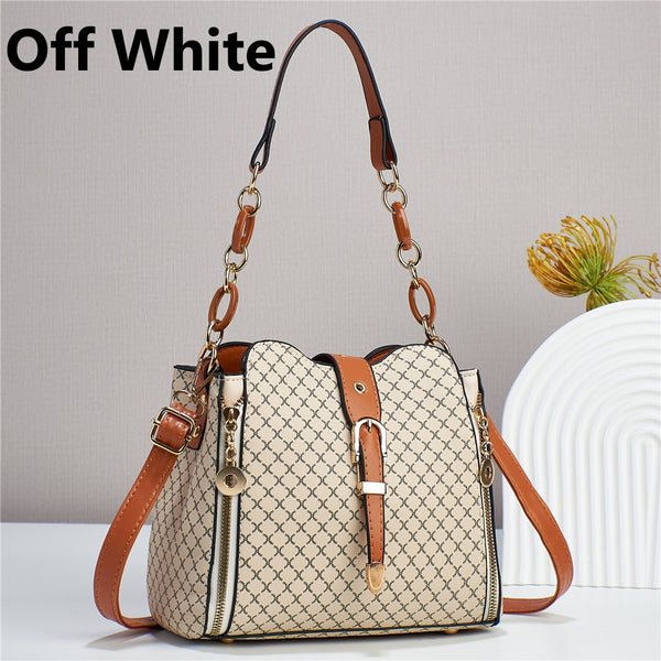 Buckle Bucket Crossbody Messenger Bag