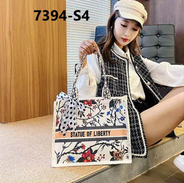 Graffiti Print Canvas Handbags