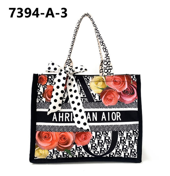 Graffiti Print Canvas Handbags