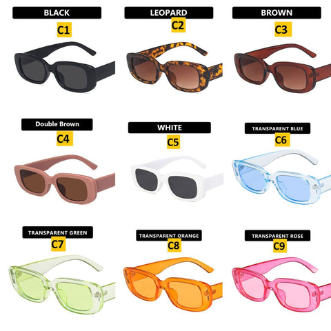 Trendy Small Frame Rectangular Sunglasses