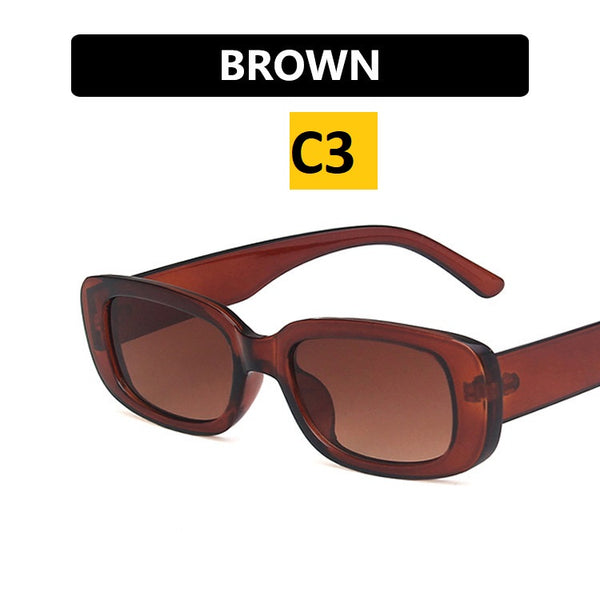 Trendy Small Frame Rectangular Sunglasses