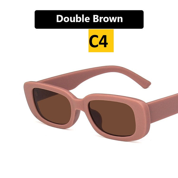 Trendy Small Frame Rectangular Sunglasses