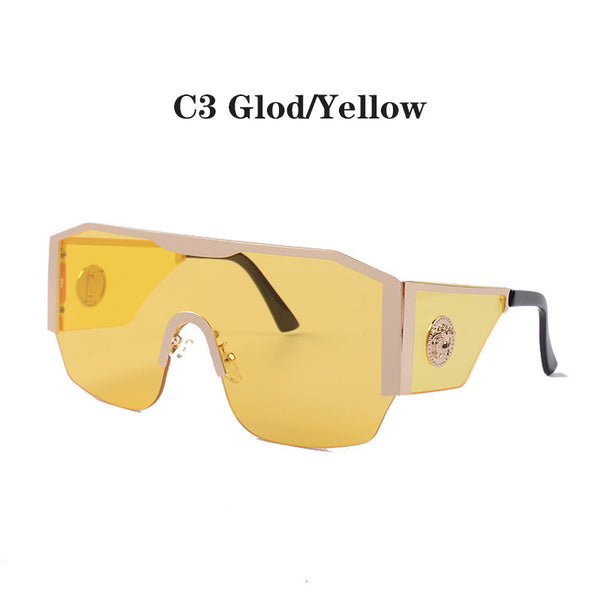 Large Frame Head Logo Sunglasses