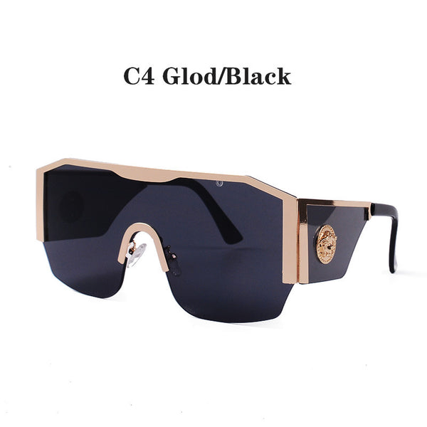 Large Frame Head Logo Sunglasses