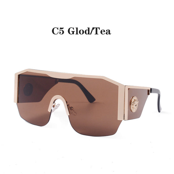 Large Frame Head Logo Sunglasses