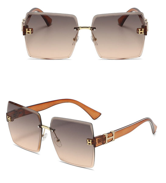 H Square Frame Sunglasses