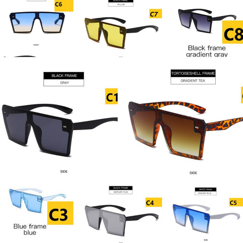 Oversized Transparent Sunglasses