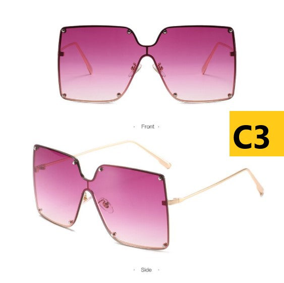 Large Square Frame Sunglasses