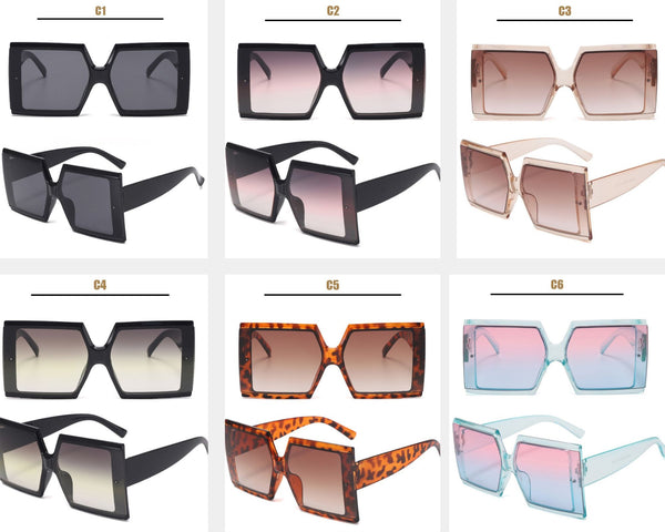Large Frame Square Sunglasses