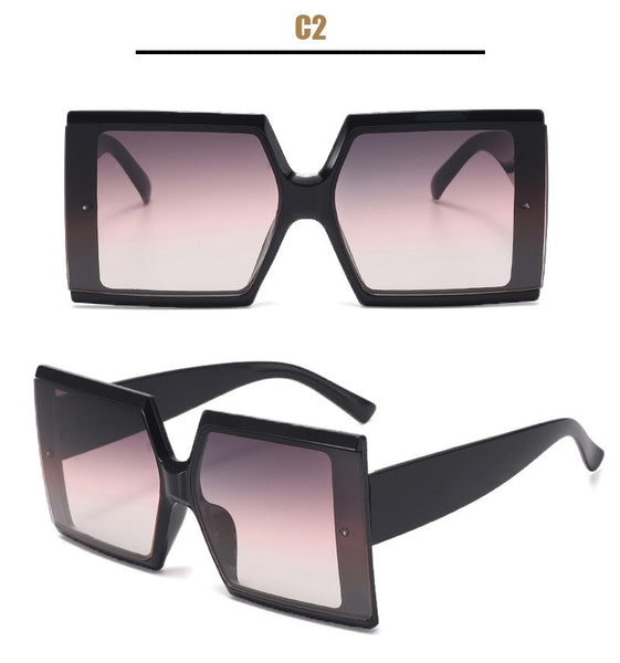 Large Frame Square Sunglasses