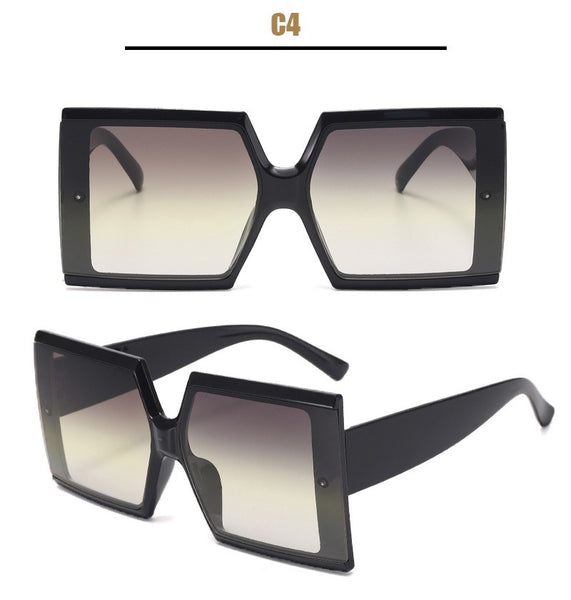 Large Frame Square Sunglasses