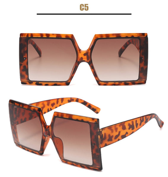 Large Frame Square Sunglasses