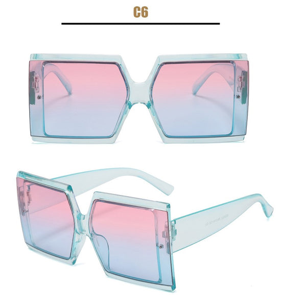 Large Frame Square Sunglasses