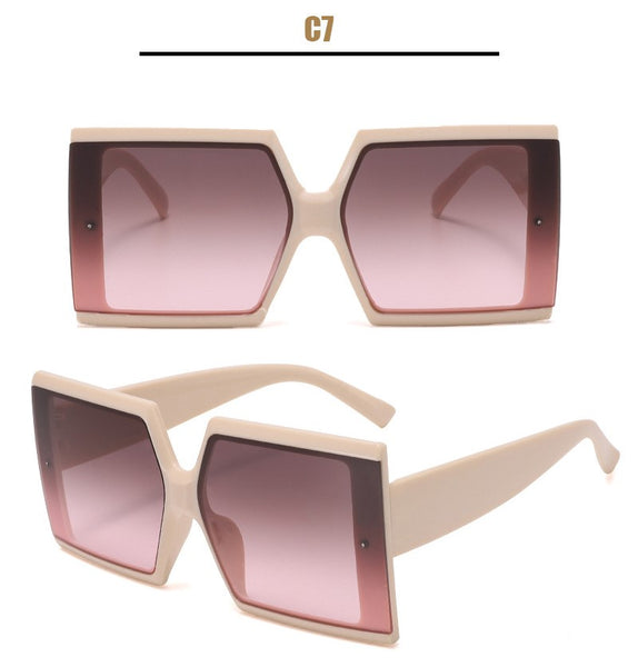 Large Frame Square Sunglasses