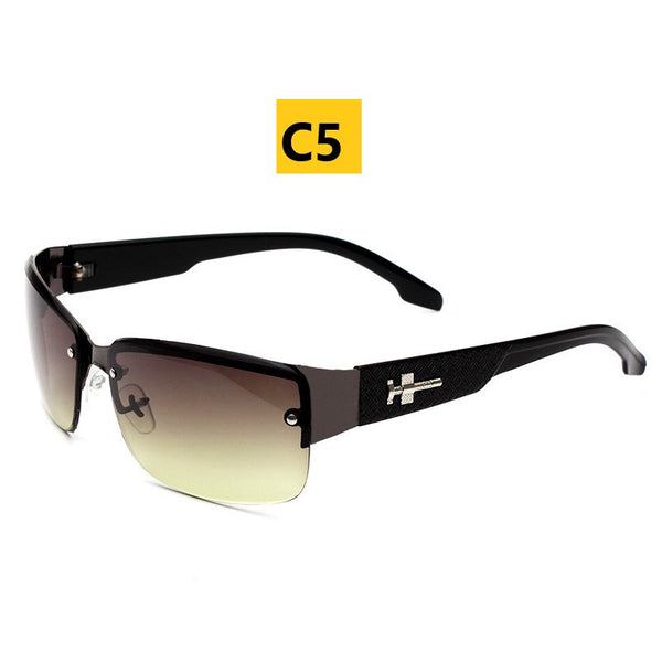 Vintage Semi-Rimless Sunglasses