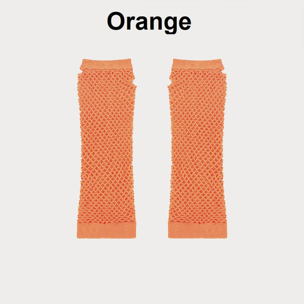 Fishnet Fingerless Long Gloves