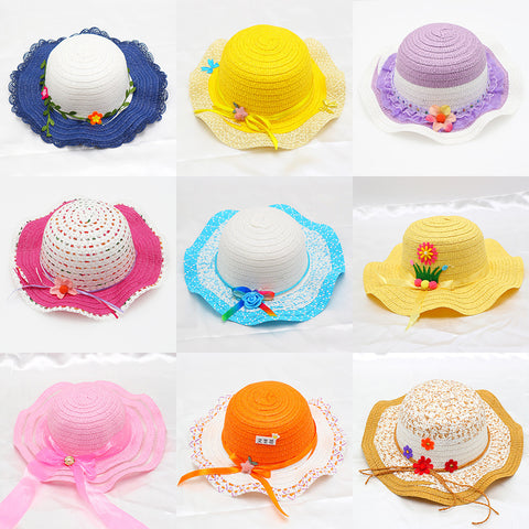 Easter Children Straw Hats