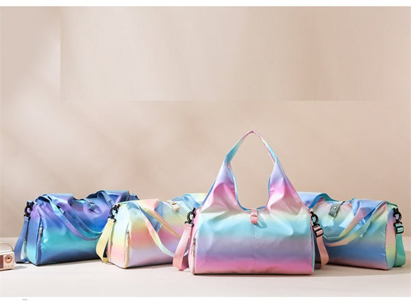 Gradient Colors Yoga Mat Duffle Bags