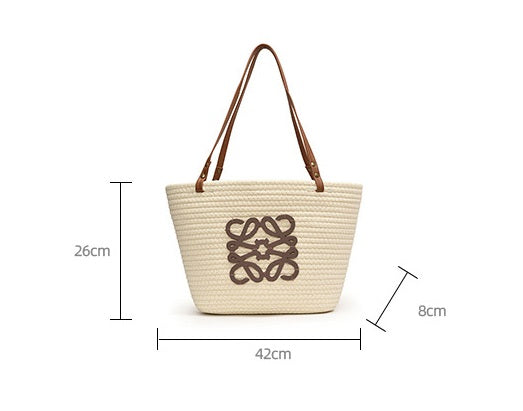 Woven Straw Shoulder Bag