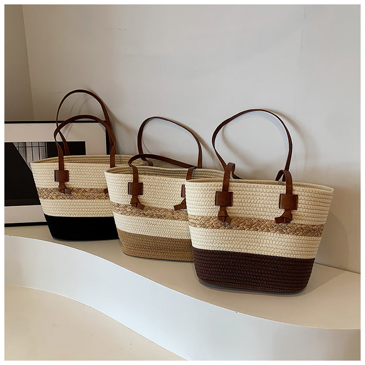 Holiday Style Large Straw Bag