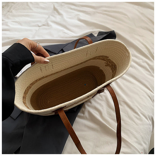 Holiday Style Large Straw Bag
