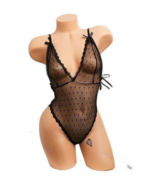 Sexy Lace Transparent 1 Piece Pajamas