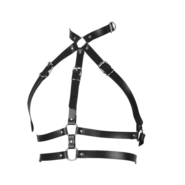 Leather Straps Collar Corset