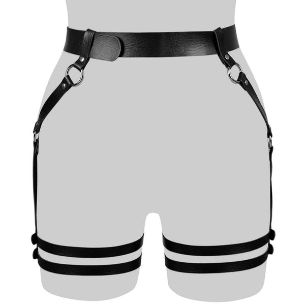 Bondage Leather Strap Garter