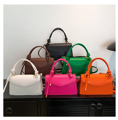 Textured Small Square Bag