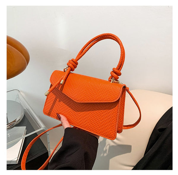 Textured Small Square Bag