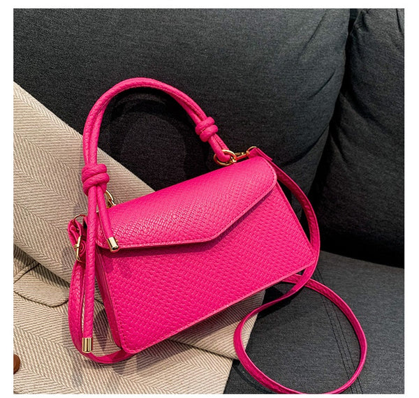 Textured Small Square Bag