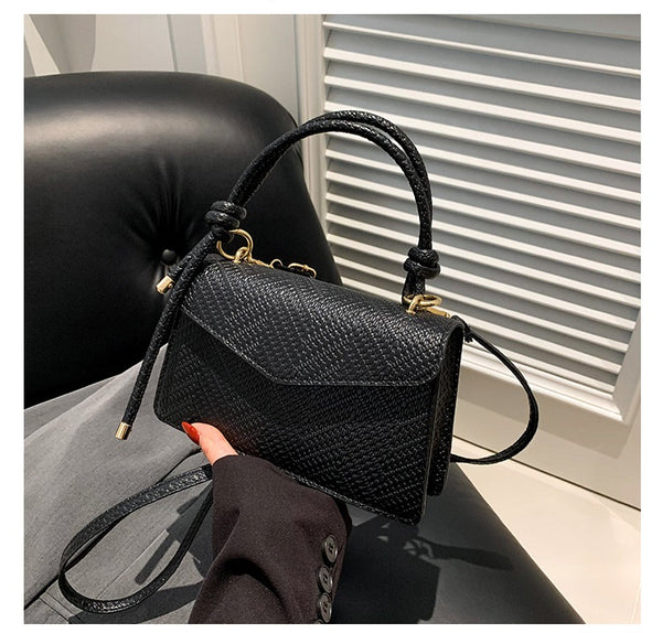 Textured Small Square Bag