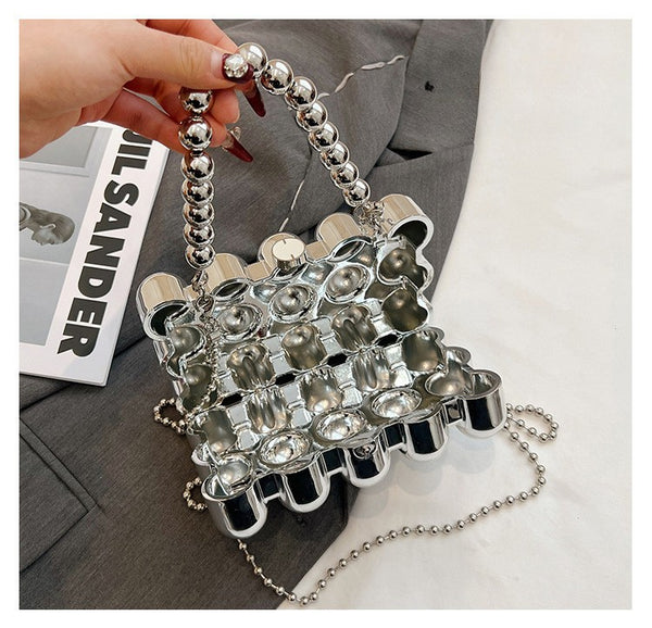 New Acrylic Pearl Box Clutch