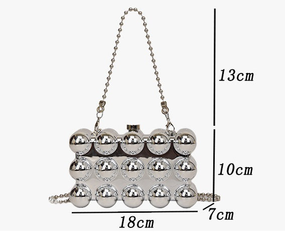 New Acrylic Pearl Box Clutch
