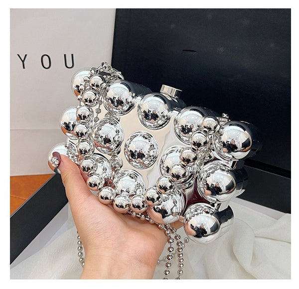 New Acrylic Pearl Box Clutch