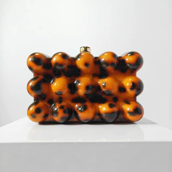 New Acrylic Pearl Box Clutch