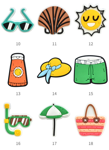Summer Series Croc Charms