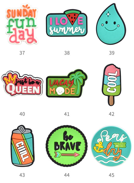 Summer Series Croc Charms