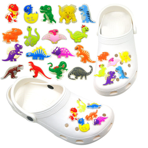 New Dinasaur Glow In The Dark Croc Charms