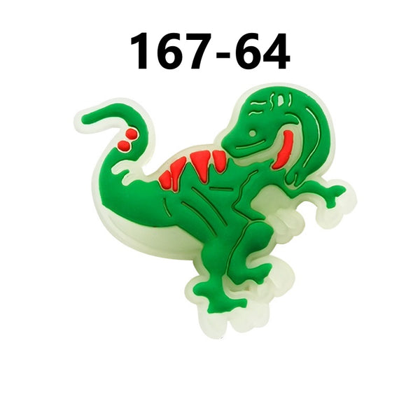 New Dinasaur Glow In The Dark Croc Charms