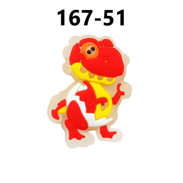 New Dinasaur Glow In The Dark Croc Charms