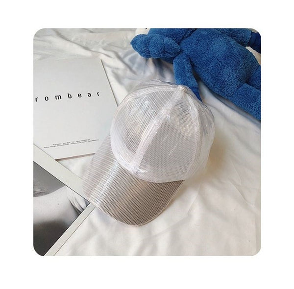 Transparent Baseball Casual Net Cap