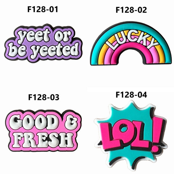 Inspirational Phrases Cute Croc Charms
