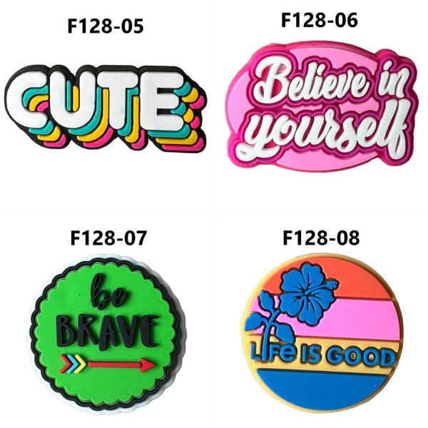 Inspirational Phrases Cute Croc Charms