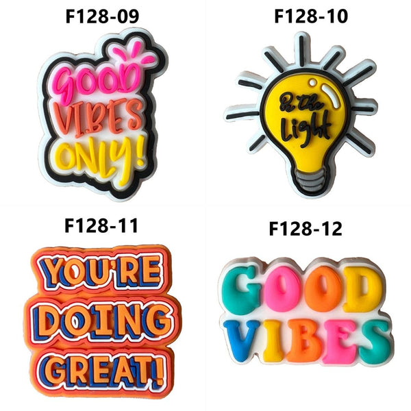 Inspirational Phrases Cute Croc Charms