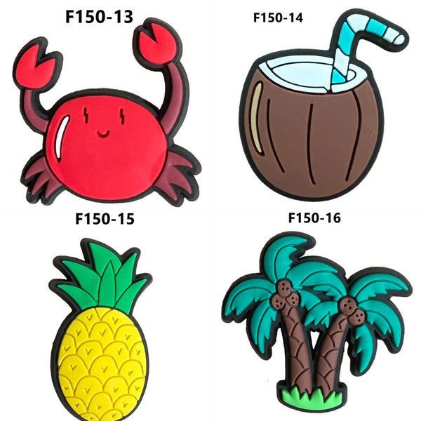Summer Beach Waves Croc Charms